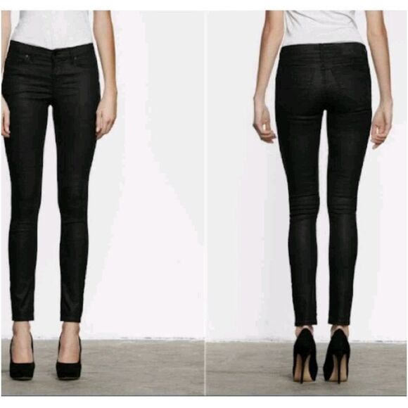 All Saints SpitalFields Verne Ashby Black Skinny Jeans Pants Sz 31 - Picture 2 of 13